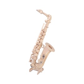 Quay P325 Saxophone Woodcraft Construction Kit FSC Bausatz, braun