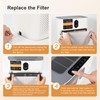 MORENTO 2 Pack HY4866 Genuine Air Purifier Replacement Filter for