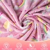 HZVRTN Unicorn Blanket, Cuddly Blanket, Children's Cuddly Blanket Glow in