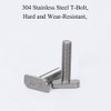 T Bolt M8x40 Hammer Head Screw Stainless Steel T Slotted