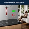 Sakgos Milk Frother with Stand Rechargeable-Handheld Frother Wand with 3
