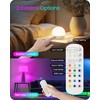 GOEBLESON Rechargeable Light Bulbs with Remote Control, 2 Pack E12