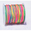 Rainbow Elastic String for Bracelets, 20m Stretchy Colorful Thread, 1Rolls