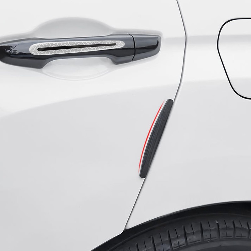 4 Car Door Side Protectors, 4 Car Handle Anti-Collision Strips,