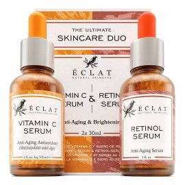 Eclat Suero Retinol Para Ojos Y Suero Facial De Vitamina C