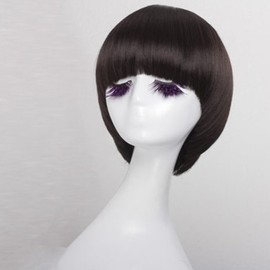Cexin (sesin) High Quality Heat Resistant Women's Wigs syo-touxiggu Full Wig. Bob Bob Mushroom Mushroom Head Agitated Suitcase – Small Face Super Cute - blk