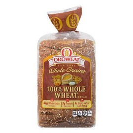 100% Whole Wheat Bread 24 oz. (pack of 3) A1
