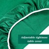 Green 36 Inch Felt Card Game Tablecover Round 36in to