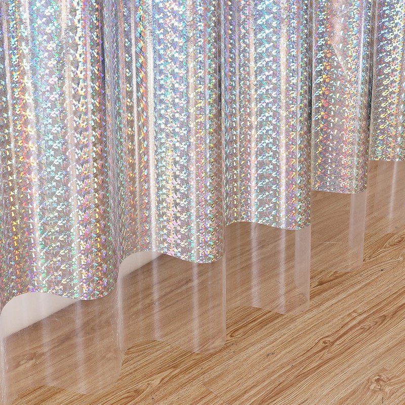 Iridescent Shower Curtain | Colorful, Unique, Reflective, Shiny, Fun, Sparkly