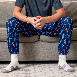 ChalkTalkSPORTS Lacrosse Lounge Pants | Neon Lights | Youth, Small