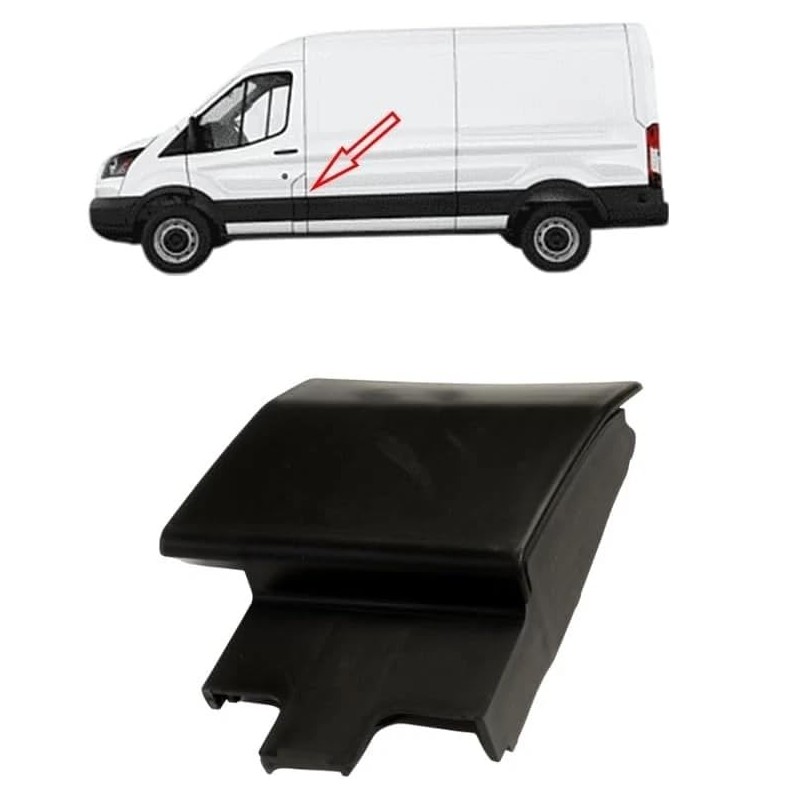 AUTOVIEW Body Trim Panel, Black Plastic, Left Side Under Fuel