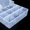 SRNYJAO Plastic Tackle Box, Large 12 Grids Clear Tackle Box