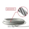 Cable de amarre para perros de acero inoxidable, doble cabeza,