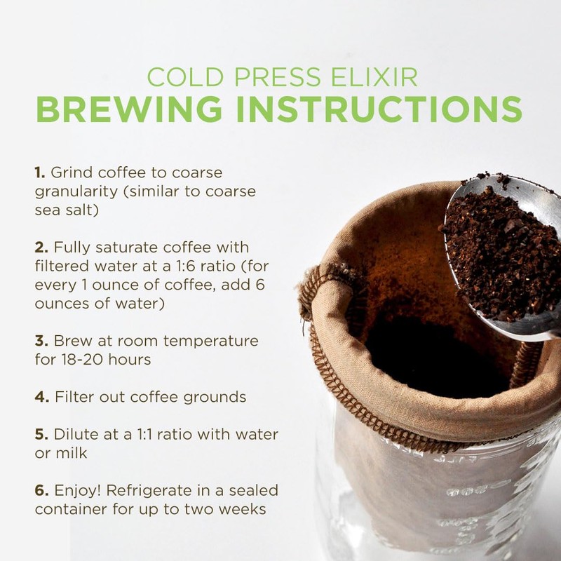 Tiny Footprint Coffee - Organic Cold Press Elixir Cold Brew