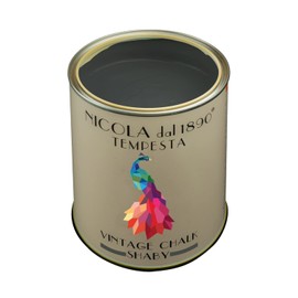 Chalk Shabby Line Vintage Effect Paint Water Based Indoor Outdoor Matte Appearance Storm Paint - Size 0.25 Litre