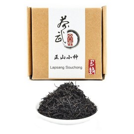 Cha Wu-[B] Lapsang Souchong Black Tea Loose Leaf,3.5oz/100g,No Smokey Taste,Loose Leaf Tea,Chinese KongFu Cha