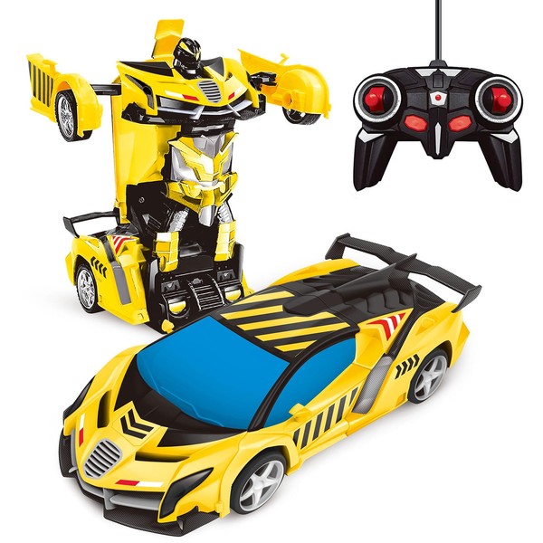 Tcvents RC Car Toy Transformation Robot RC Car Remote Control