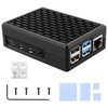 GeeekPi Raspberry Pi 4 Case Aluminum Metal Passive Cooling Case