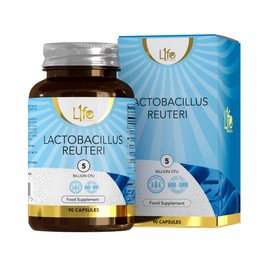 LN Lactobacillus Reuteri | 90 Lactobacillus Reuteri Probiotic Capsules - 5 Billion CFU L Reuteri per Serving | High Strength L-Reuteri Supplement | Non-GMO, Gluten & Allergen Free | Made in The UK