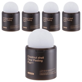 Mediheal Chestnut Peel Exfoliating Smooth Texture Pads 240ml, 60 Sheets, 5 Packs / 메디힐 율피 각질 매끈결 패드 240ml, 60매입, 5개