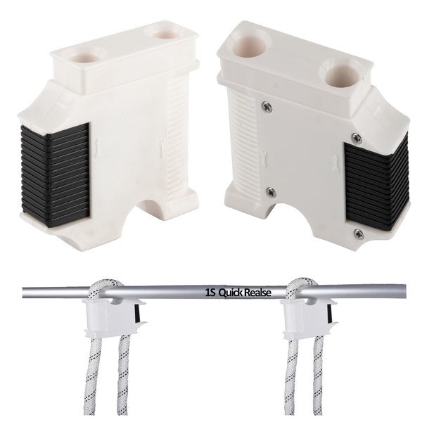 2PCS Quick Release Boat Fender Clips, Adjustable Boat Fender Hanger,