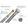 SFX® Reinforced Hose 30 cm Flex Hose 3/8 Inch Nut