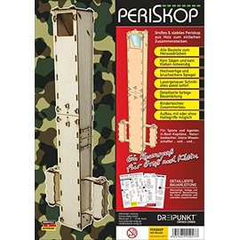 Periscope Building Kit: Detailed Wooden Model Kit of a Functional Periscope