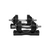 Ringstar Starring 105-200 Lbs adjustable dumbbells (65LBS Black with Trays)