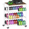 3D Printer Stand with Filament Storage Rack, 3-Tier Rolling Spool