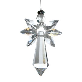 Crystals lucky crystal angel, Crystal, Shimmernd, 19,4 x 3,5 x 1 cm
