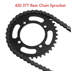 Yctze Rear Chain Sprocket 420 76mm 37 Tooth High Carbon SprocketsDirt Bike Rear Sprocket Rear Sprocket 37T Rear Sprocket 420 Rear Sprocket Steel Rear