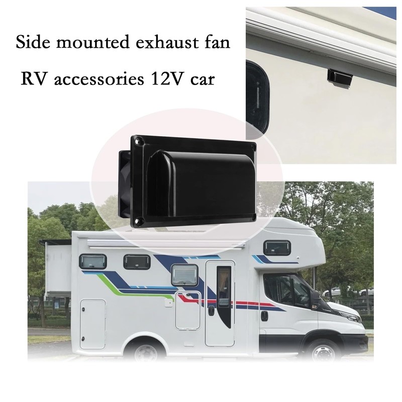 Ronyaoko RV Air Vent Fan, RV Interior Side Extractor Fan,