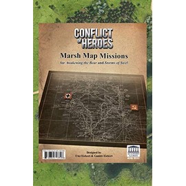 Academy Games Conflict of Heroes Marsh Map Missions Board Game Ages 14 and Up 2-4 Players English Version