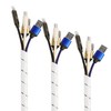 TPFNet Pack of 3 Spiral Cable Sleeves, 6-60 mm Diameter,