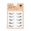 LASHIDOL Natural False Eyelashes, Ultra Fine Black Eyelash Base, Handmade