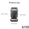 pson 60PCS 5/8 Inch Quick Side Release Buckles, Black Plastic