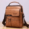 Men’s PU Leather Crossbody Shoulder Bag for Travel & Daily