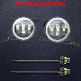 SHENKENUO For 1994-2009 Dodge Ram 2500 2PCS Bumper Led Fog Lights Driving Lamp