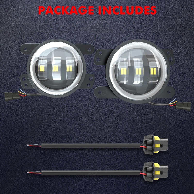 SHENKENUO For 1994-2009 Dodge Ram 2500 2PCS Bumper Led Fog