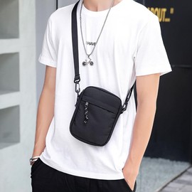 Gincci Smartphone Bag, Mini Bag, Men's, Small Shoulder Bag, Crossbody Bag, Leisure Bag, Smart Bag, Mini Pouch, Sacoche, Smartphone Pouch, Small, Lightweight, Small Items, For Work or School Commutes
