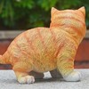 Outdoor Garden Decor Cat Statues Kitten Ornaments Gardening Decorations Gardening