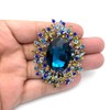 YOQUCOL - Broche de diamantes de imitación de cristal de