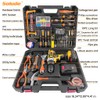 SOLUDE Tool Set with Drill,21V Cordless Power Drill Tool Box