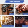 Otoolling 2 Pcs Non Sparking Fireworks Saftey Aluminum Bronze Awl