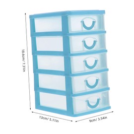 NUOBESTY Five Desktop Organizer with Clear Drawers Detachable Storage Box for Stationery and -saving for Office and Home Use Ample Storage Capacity for Easy Access