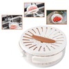 Draining Basket, Plastic Fruit Drainer Container with Foldable Handle 2