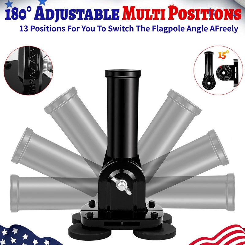 Xiuouix Magnetic RV Flag Pole Holder for 5th Wheel Hitch