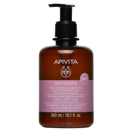 Apivita Intimate Gentle Daily Feminine Wash 300ml - Chamomile, Propolis and Aloe Vera Juice - Natural Sulfate Free, Ph-Balanced Cleanser, Gynecologist Tested - Skin Comfort, Anti-Odor, Ph 5.0
