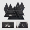 Triangle Mountain Crystal Shelf Display for Wall, Rock Gem Healing