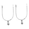 Horse Spurs English Stainless Steel with Roller Ball for Equestrian